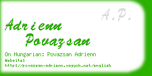 adrienn povazsan business card